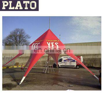 red printing heavy duty advertising display star tent for outdoor trade show