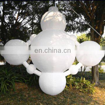 inflatable white balloon with led light inside