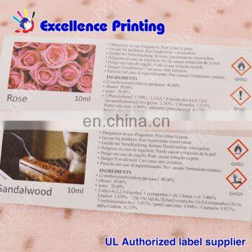 high quality 10ml vial labels