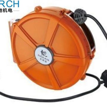 Spring cable loaded auto retractable plastic hose reel automatic hydraulic air cable reel roller