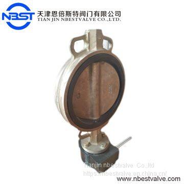 Ductile Iron Aluminum Bronze Disc Butterfly Valve Low Pressure DN200 D371XT-10T