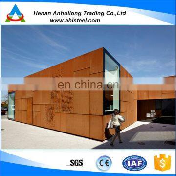 S355J2W corten steel for facade cladding panel