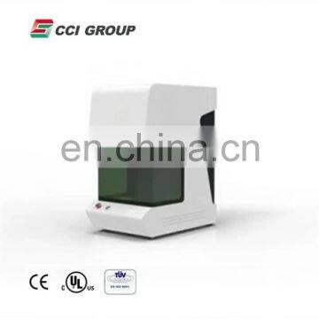 good quality competitive price split type portable mini color fiber laser marking machine 30w with mopa for plastic