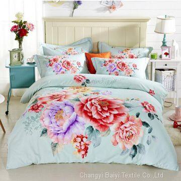 Chinese Factory 3D 100% Polyester Dispersed Microfiber Printed Bed Sheet Fabric photo-3