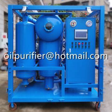 Double Stage Vacuum Transformer Oil Reproductive Machine With Resistance To High Voltage, Dielectric Oil Particles or Sludge Flushing System, Old Transformer Oil Recycling Machine