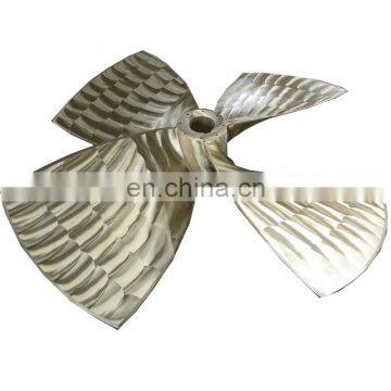 High speed fixed pitch 4 blade copper yacht propeller