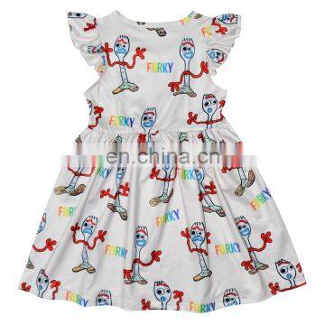 Summer Princess Print Dress Toddler Girls Dress Cute Fashion Summer Clothes