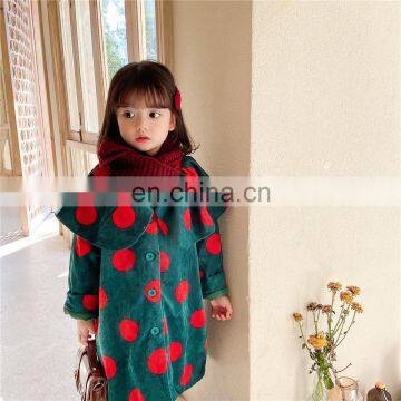 2020 Winter Children's Girls Dots Warm Coat photo-2