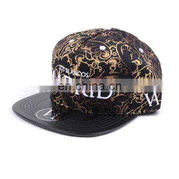 OEM Wholesale Cheap Custom Blank Floral Snapback Hat/Cap