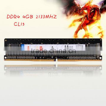 2016 Newest Best Seller Low Price DDR4 4GB 2133MHZ Ram Memory Module CL15 Energy Saving High Speed for PC Desktop Black Color