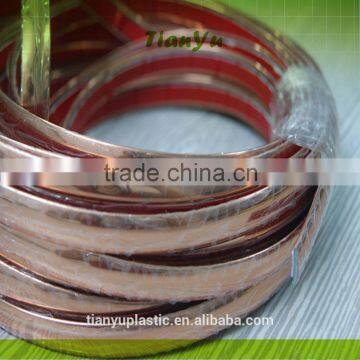custom pvc extrusion decorative strip/pvc trim strip for vehicle