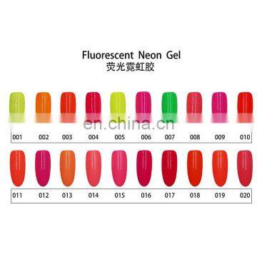Factory Price Love Easy Color Vegan uv Gel Nail Polish Special Materials Non Toxic Fluorescent Neon Luminous Nail Polish photo-3