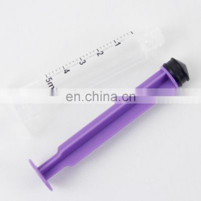 Factory wholesale Disposable syringe for feeding 5ml disposable syringe plant feeding syringe 5ml