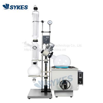 Industrial Ethanol Recovery Equipment 20L Hand Lift Rotary Vacuum Evaporator