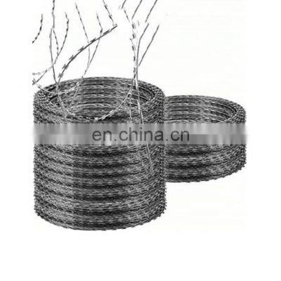 Hot Selling low price concertina BTO-22 type razor barbed wire low price