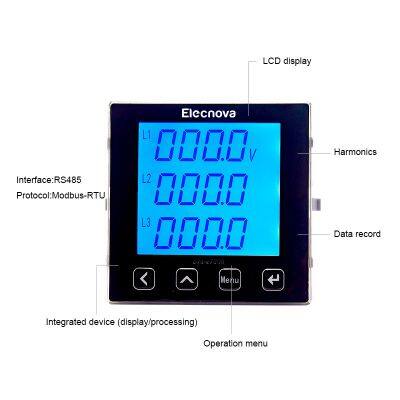 Sfere720B 96*96mm Digital Bidirectional 3 Phase ac Energy Meter Lcd Display photo-4