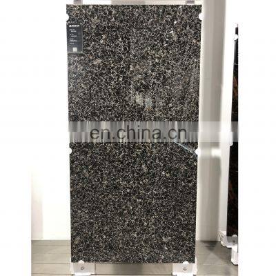 Fohan kajaria tiles 600x600  color body dark black full polished glazed marble stone porcelain tiles JM63803DF