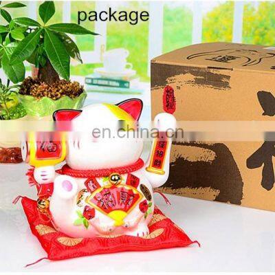 Ceramic Lucky Cat Porcelain Gift for Home Decor
