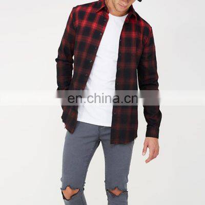 New Arrival Wholesale Checked Faded Shirt For Men