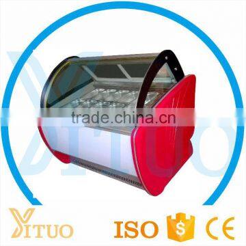 China Supplier Fried Ice Cream Showcase / Hard Ice Cream Showcase / Commercial Ice Cream Showcase