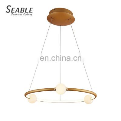 Personality Fashion Indoor Glass Decoration Living Room Bedroom LED Modern Chandelier Lighting