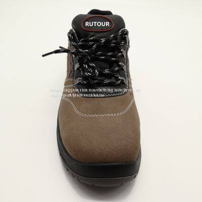 S1P SAFETY SHOES SUEDE LEATHER LOW CUT RT48109 photo-4