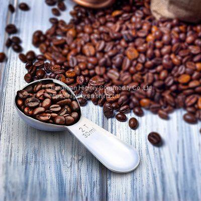 Custom 1T 15ML / 2T 30ML Short Handle Scoops Stainless Steel Tea Milk Coffee Measuring Spoons SET