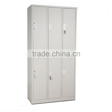 6 door cheap electronic parcel used school locker steel materail clothes storage metal locker