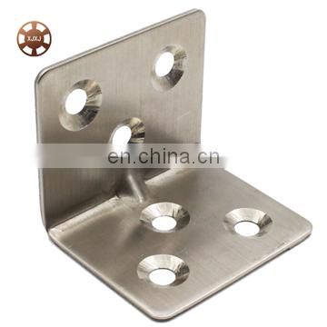 Stainless steel 90 degree L Stone Fixing Bracket furniture connectors