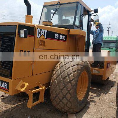 Used Caterpillar CS583C Road Roller on Sale in Shanghai photo-4