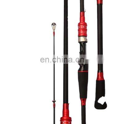 byloo  2 tips mh/h cork rear grip fishing rod casting  fish rod and reel two part rod