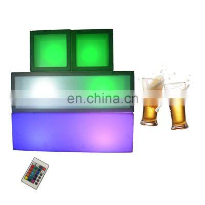 KTV bar party oval shape Led luxury glow bucket heart butterfly shape bar lighting tray cocktail LED lighted drink holder audio