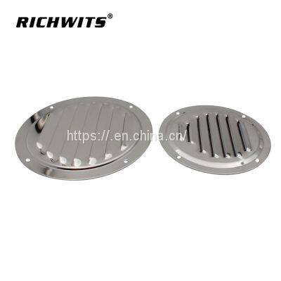 316 Stainless Steel Round Louvered Vent Cover 4 inch 5 inch Mirror Polish Air Vent Cover For Marine Boat Hardware