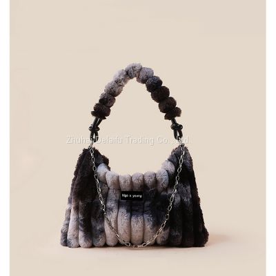 2022 autumn and winter underarm bag women's plush bag