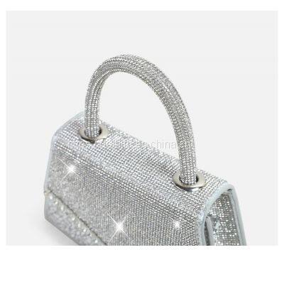 Women's Bag With Rhinestone Fashion Design Bling Handbag photo-2