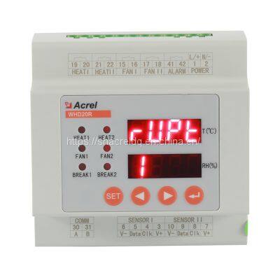 Acrel WHD20R-11 35mm DIN Mount Intelligent temperature and humidity controller High precision