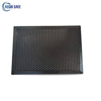 AEGIRSAFE Rubber Bubble surface Interlocking anti fatigue mats for workshops