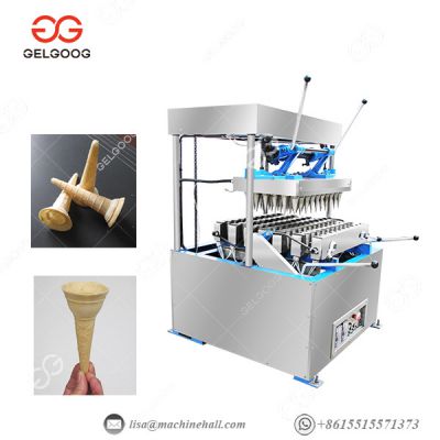 Semi Automatic Mini Cone Ice Cream Waffle Baker Maker Machine