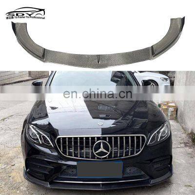 W213 E Class FD Style Carbon Fiber Front Lip Front Bumper Front Splitter Lip For Benz E Class W213 E200 E260 E300