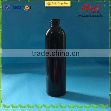 250ml black aluminum shampoo bottle