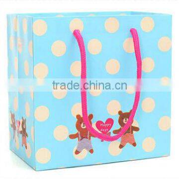 blue color Chic paper bag