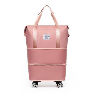 Wholesale Girls Cute Large-capacity Lightweight Travel Bag Student Travel Duffel Bag Oxford Cloth Wear-resistant Waterproof Storage Bag Shoulder Bag photo-4