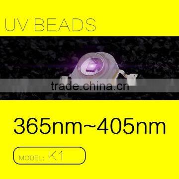 2015 Hot Sale SMD K1 Beads 365nm UV Lamp LED Light Source with 1W LUMILEDS Simulation FACTORY