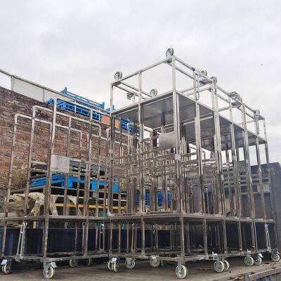 Heavy Duty Stainless Steel Transport Cart Logistics Transport Cart for Industrial Warehousing