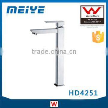HD4251 25mm Watermark Australian Standards WELS Quality Square Bathroom Basin Flick Mixer Tap Faucet