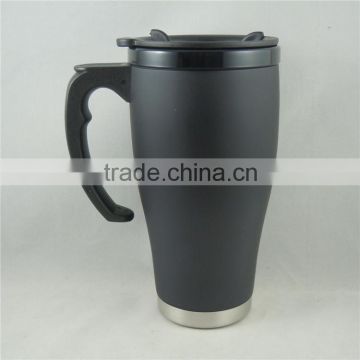 China Made Concise Portable Flat Lacquer Travel Mug