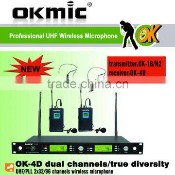 OK-4D Dual Channels Dynamic Wireless Microphone in High Quality