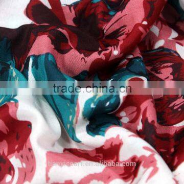 Top Quality Indian Yarn Loop Ring Infinity Scarfs Fashionable Flower Printed Scarf 100 Polyester Scarves photo-4