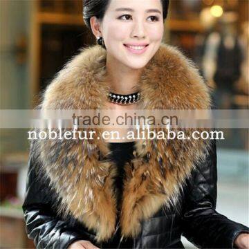 2015 new brand collar warm raccoon fur shawls\wrap shawl stole scarves