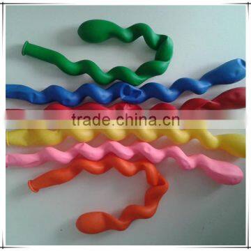 Factory direct sale 100% natural latex inflatable screw balloons made in China